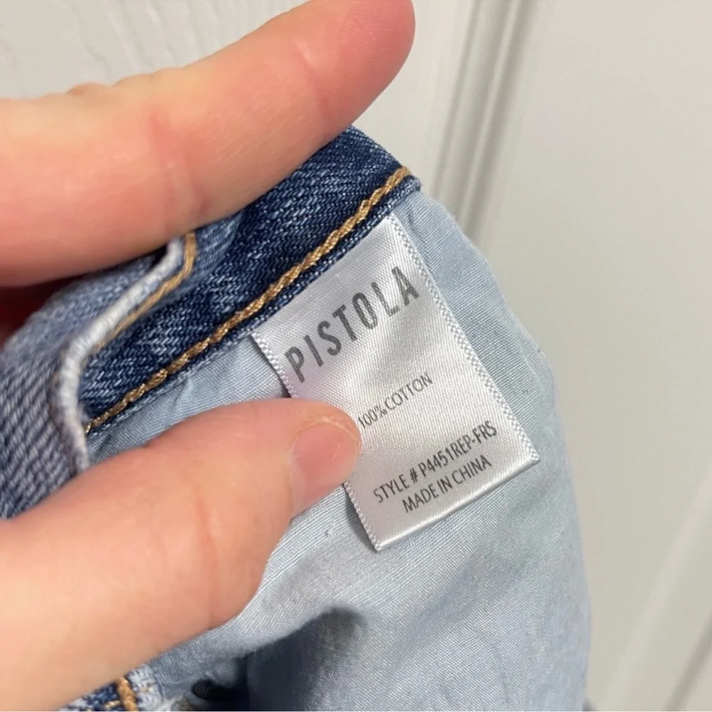 Pistola Distressed Denim Shorts. Sz 28 - Picture 10 of 10
